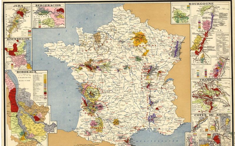 Imagem Descubra os tesouros escondidos nos primeiros mapas vitivinícolas da França