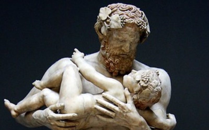 Dionísio nos braços de Sileno, seu tutor