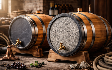 Barricas híbridas unem madeira e pedra para renovar a experiência do vinho