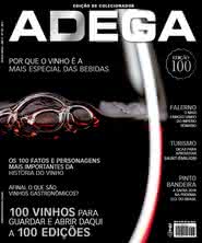 Capa Revista Revista ADEGA 100 - 100 vinhos para guardar e abrir daqui a 100 edições