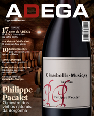 Capa Revista Revista ADEGA 204 - Philippe Pacalet