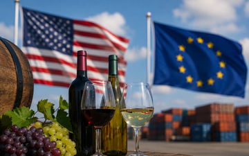 Cena de vinho e comércio internacional