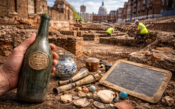 Escavação em Londres revela vinho raro e vida além da pobreza