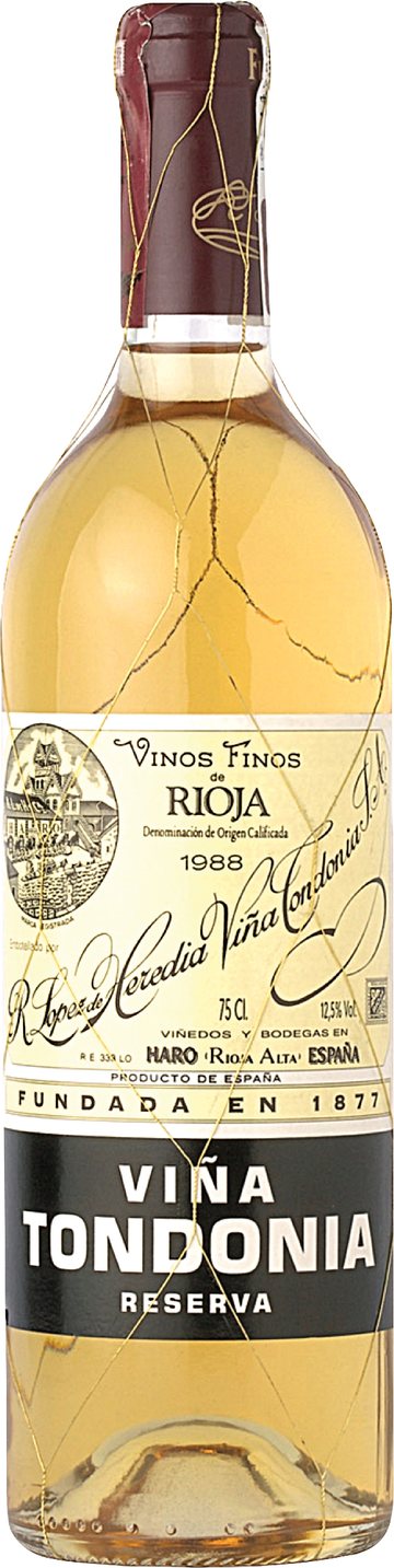 Rótulo Viña Tondonia Reserva Branco