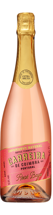 Rótulo Carreira de Coimbra Rosé Baga Extra Bruto