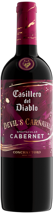 Rótulo Casillero del Diablo Devil's Carnaval Spectacular Cabernet