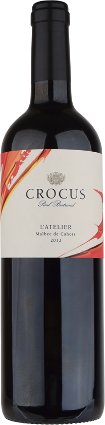 Rótulo Crocus L'Atelier Malbec de Cahors 