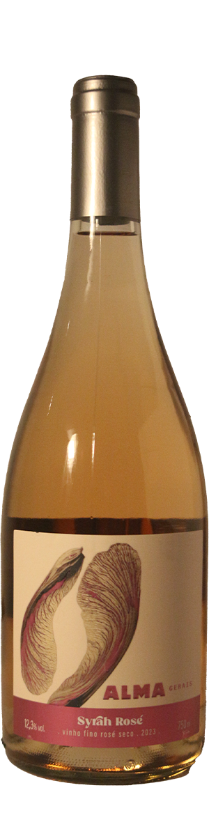 Rótulo Alma Gerais Rosé Syrah