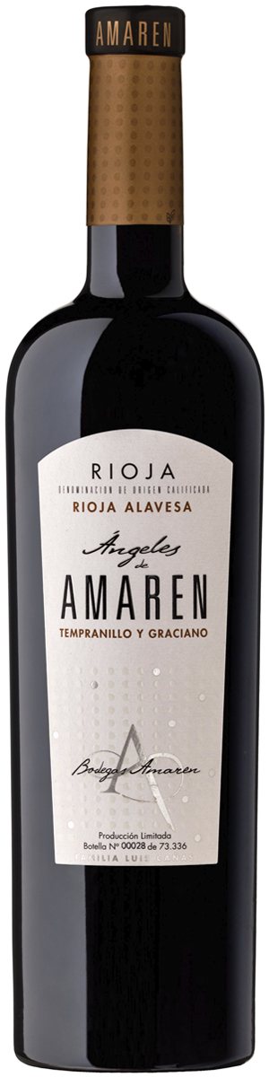 Rótulo Ángeles de Amaren Tempranillo y Graciano