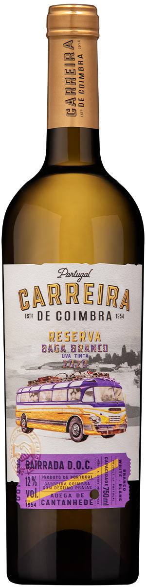 Rótulo Carreira de Coimbra Reserva Baga Branco