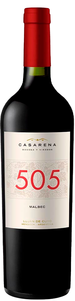 Rótulo Casarena 505 Malbec