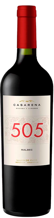 Rótulo Casarena 505 Malbec