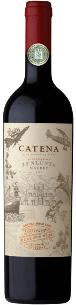 Rótulo Catena Appellation Lunlunta Malbec