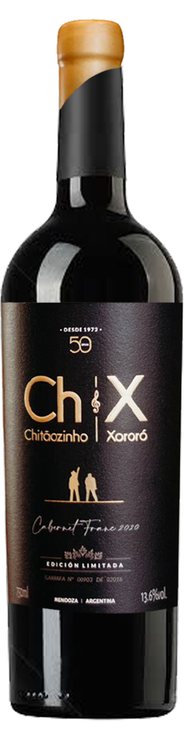 Rótulo Chitãozinho & Xororó Edición Limitada 50 Anos Cabernet Franc