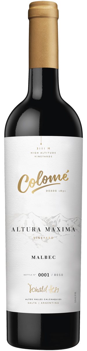 Rótulo Colomé Altura Máxima Malbec