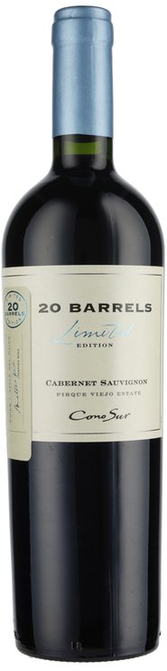 Rótulo Cono Sur 20 Barrels Limited Edition Cabernet Sauvignon