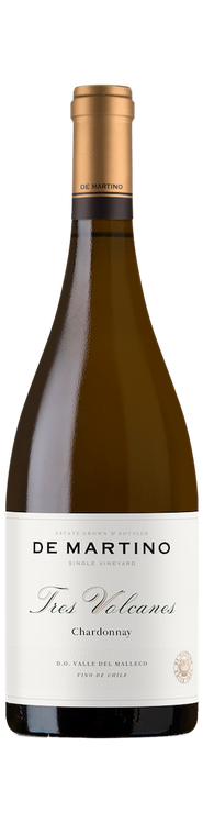 Rótulo De Martino Single Vineyard Tres Volcanes Chardonnay