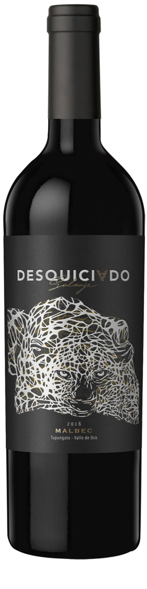 Rótulo Desquiciado Salvaje Malbec