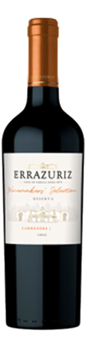 Rótulo Errazuriz Winemaker’s Selection Reserva Carménère