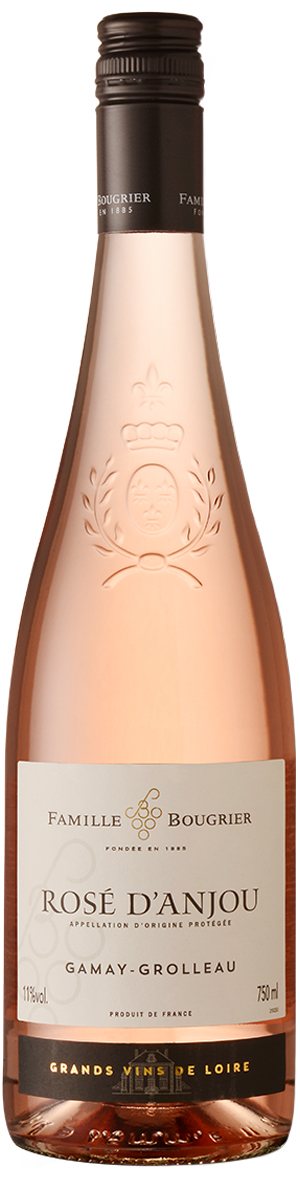 Rótulo Famille Bougrier Rosé D'Anjou Gamay-Grolleau