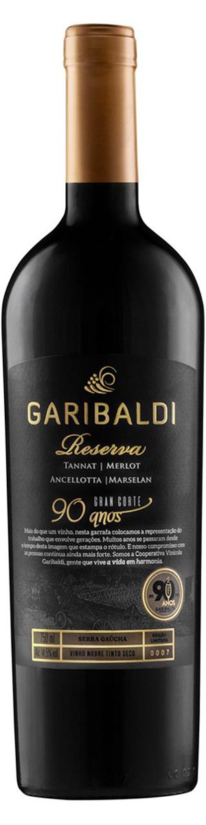 Rótulo Garibaldi Reserva Gran Corte 90 Anos