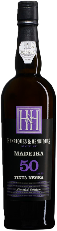 Rótulo Henriques & Henriques 50 Years Old Limited Edition Tinta Negra