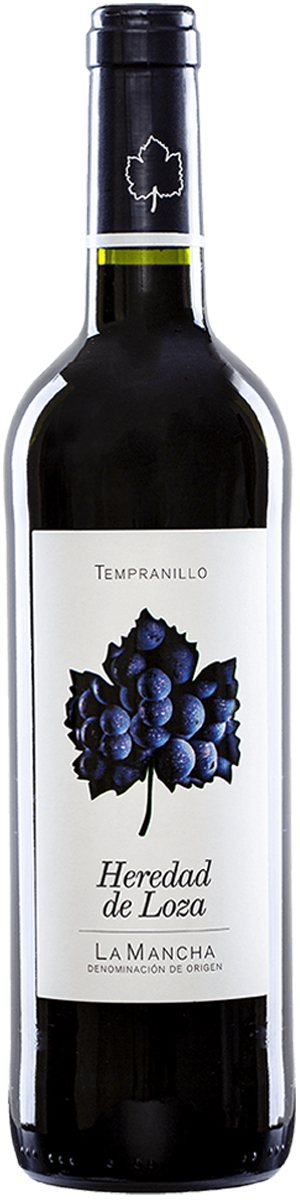 Rótulo Heredad de Loza Tempranillo