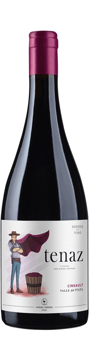 Rótulo Héroes del Vino Tenaz Cinsault