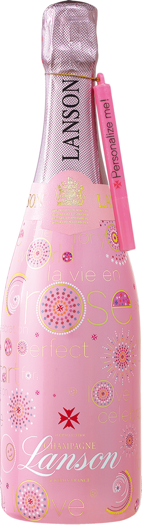 Rótulo Lanson Pink Label Brut