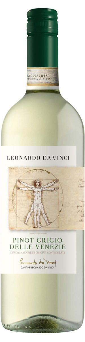 Rótulo Leonardo da Vinci Pinot Grigio delle Venezie