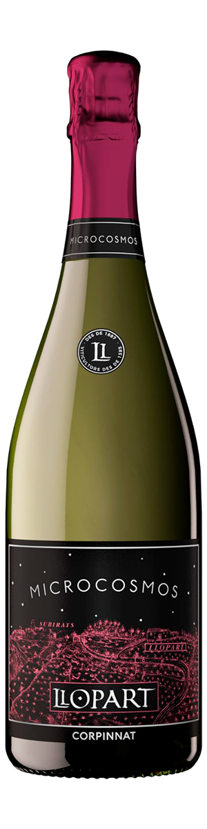 Rótulo Llopart Microcosmos Brut Nature Rosé