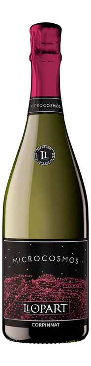 Rótulo Llopart Microcosmos Brut Nature Rosé