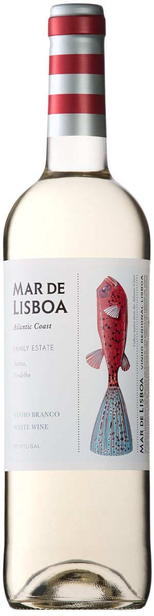 Rótulo Mar de Lisboa Branco