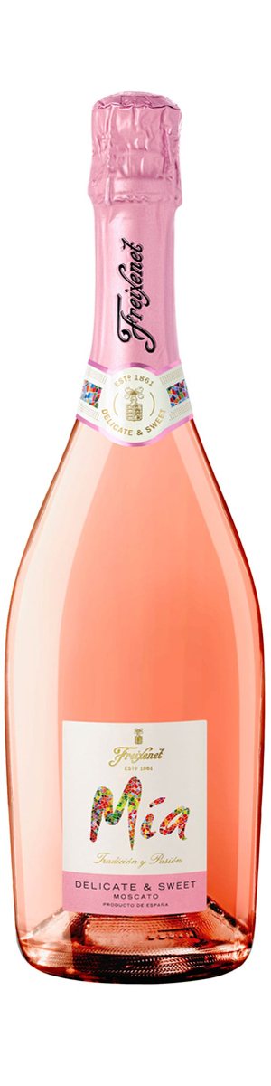 Rótulo Mía Delicate & Sweet Sparkling Moscato Rosé