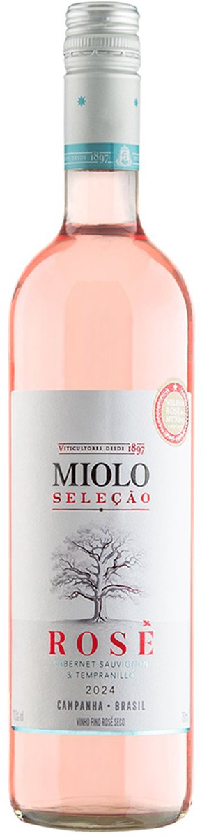 Rótulo Miolo Seleção Rosé Cabernet Sauvignon Tempranillo