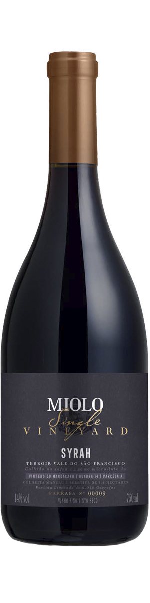 Rótulo Miolo Single Vineyard Syrah 