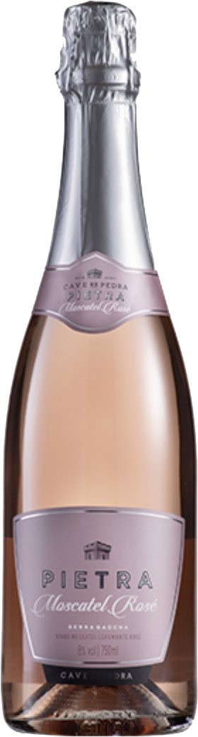 Rótulo Pietra Moscatel Rosé Espumante