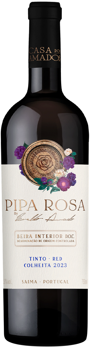 Rótulo Pipa Rosa Colheita Tinto