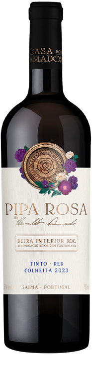 Rótulo Pipa Rosa Colheita Tinto