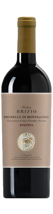 Rótulo Podere Brizio Brunello di Montalcino Riserva