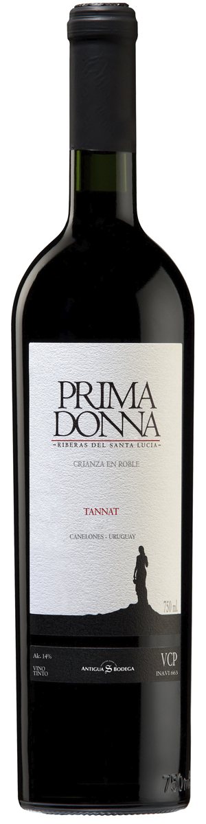 Rótulo Prima Donna Crianza en Roble Tannat