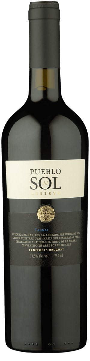 Rótulo Pueblo del Sol Reserva Tannat