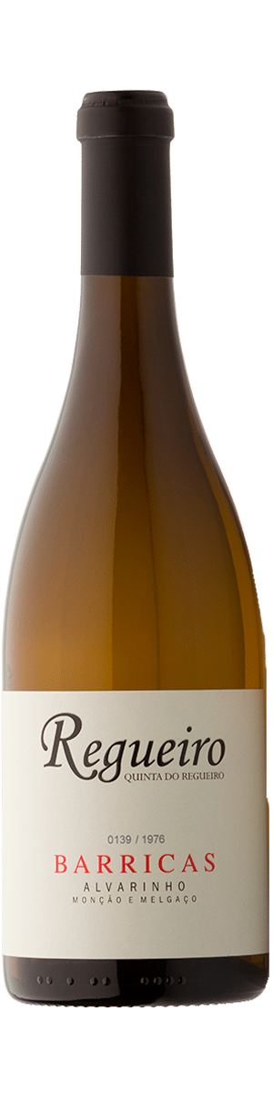 Rótulo Regueiro Barricas Alvarinho