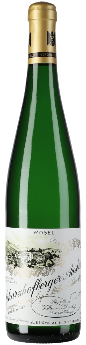 Rótulo Riesling Scharzhofberger Auslese Goldkapsel