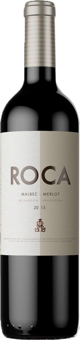 Rótulo Roca Malbec Merlot