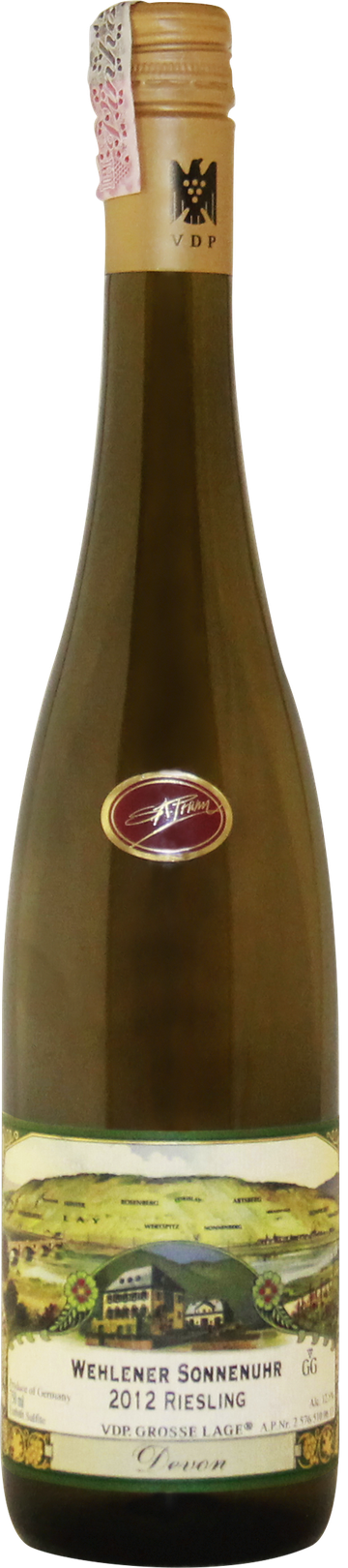 Rótulo S.A. Prüm Wehlener Sonnenuhr Devon  Riesling Grosse Lage 