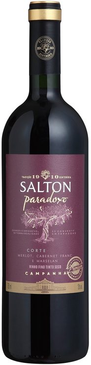 Rótulo Salton Paradoxo Corte Merlot Cabernet Franc Marselan