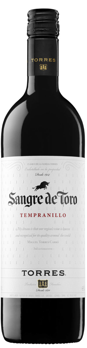 Rótulo Sangre de Toro Tempranillo