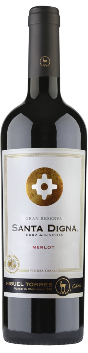 Rótulo Santa Digna Gran Reserva Merlot