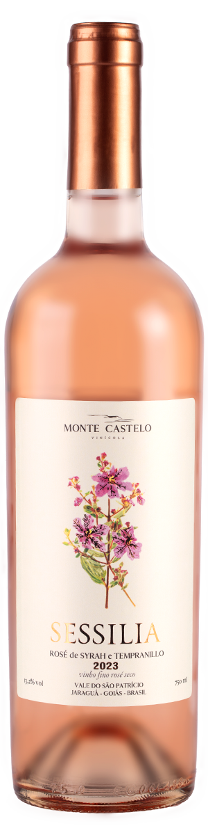 Rótulo Sessilia Rosé de Syrah e Tempranillo